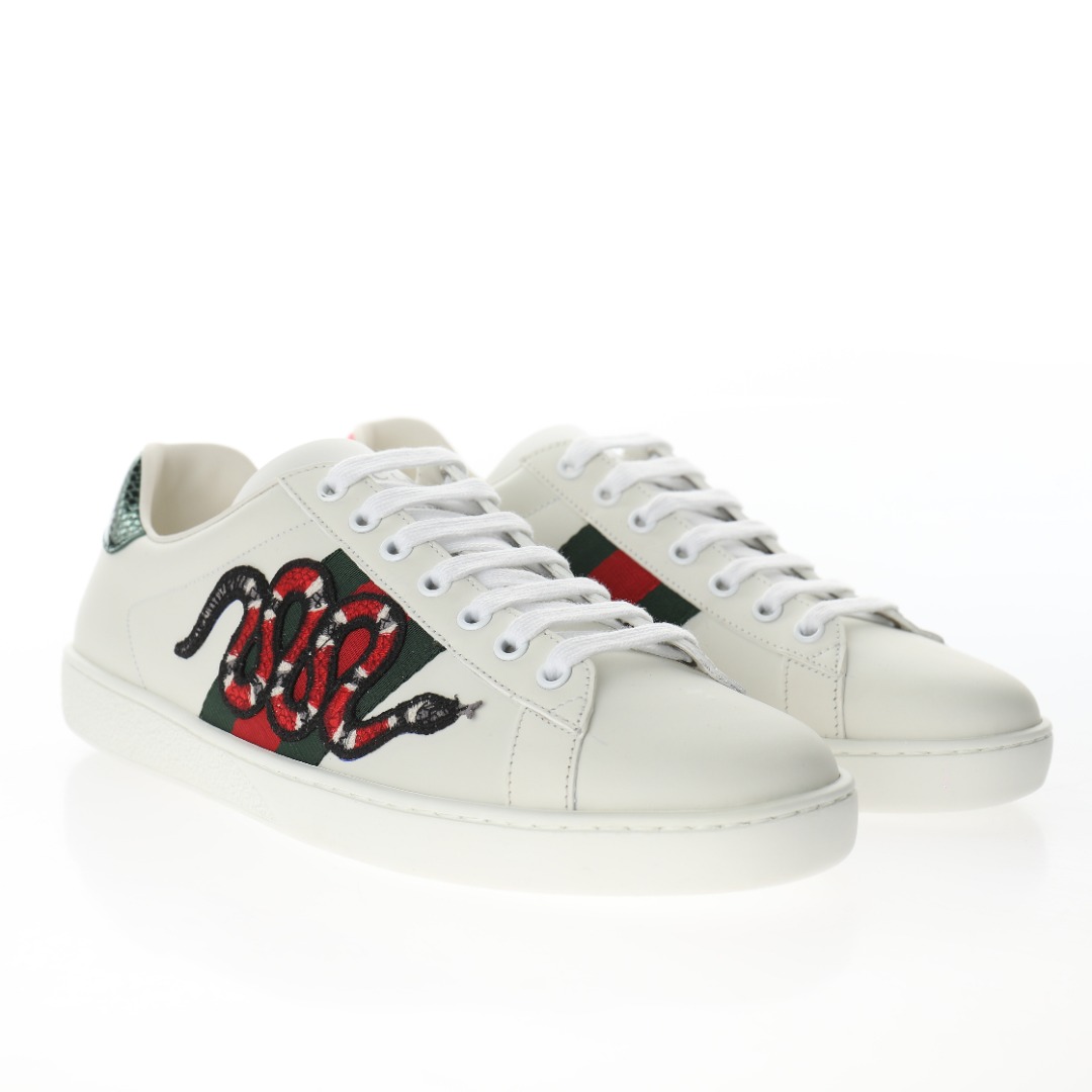 Gucci Ace Embroidered Snake - Repsneakers